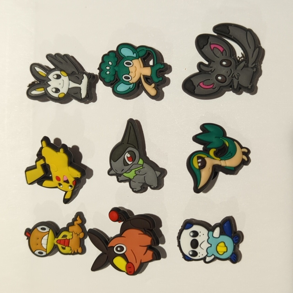 9 CROC CHARMS Pokemon